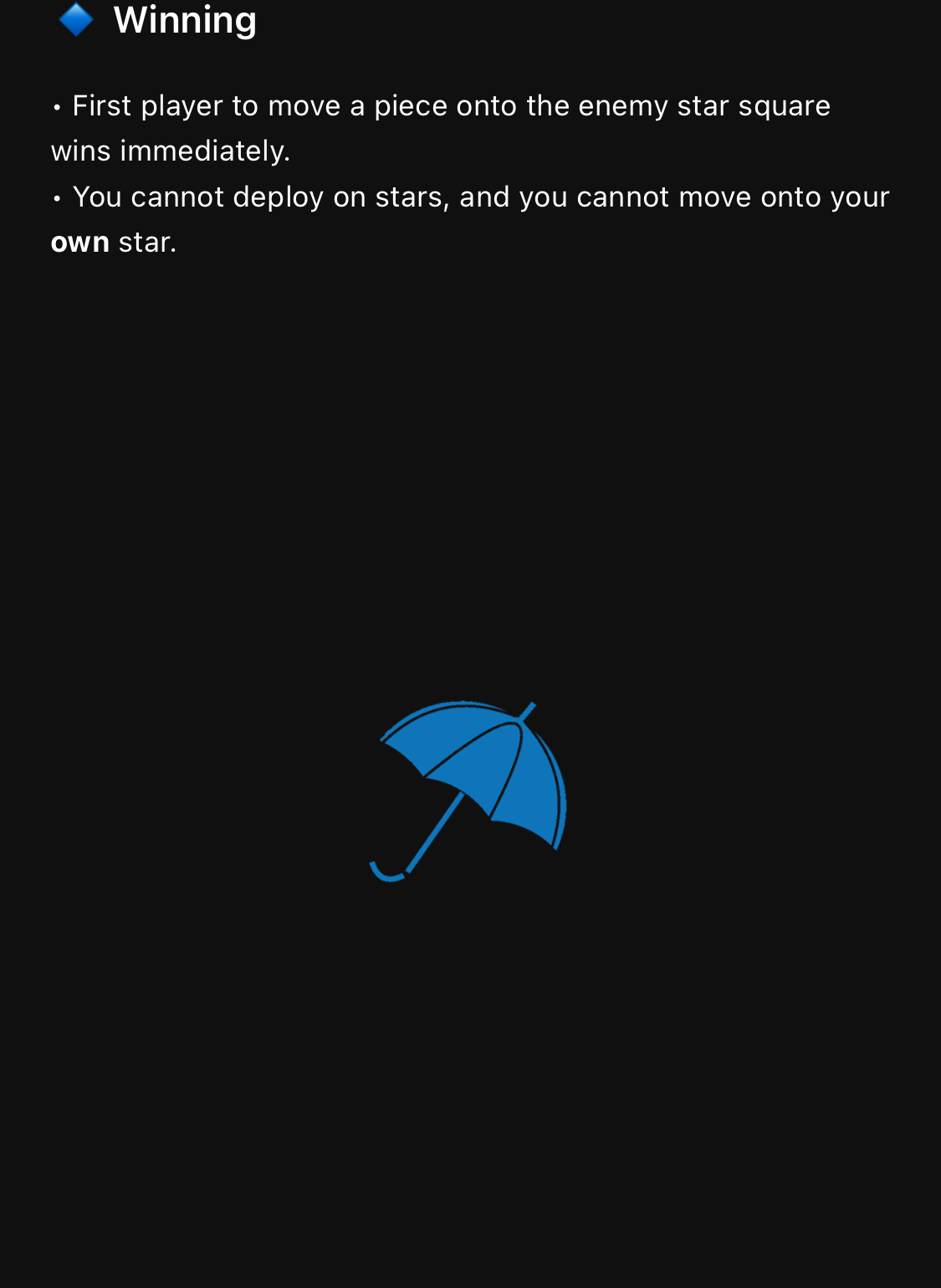 Rainsfall — board view